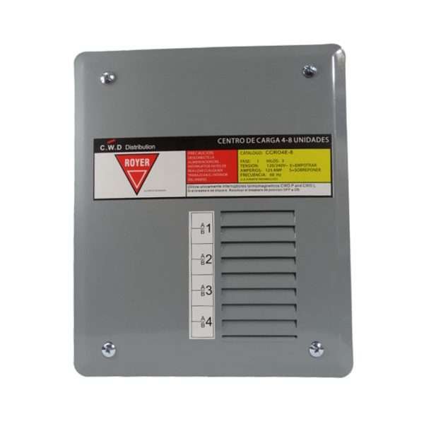 CAJA TERMICA CWD 4 - 8 ESPACIOS 120/240V