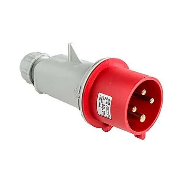 ENCHUFE INDUSTRIAL ROJO CNC IP44 32A 3P+T 380V