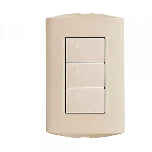INTERPUPTOR TRIPLE MARFIL BTICINO AE2300EM