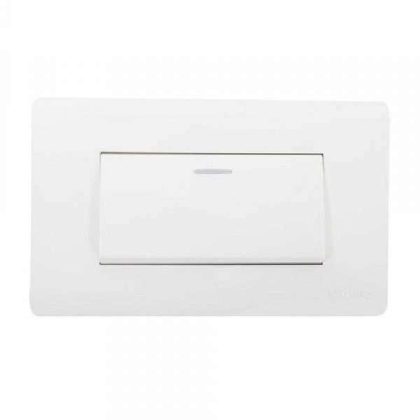 INTERRUPTOR SIMPLE CUATRO VÍAS BLANCO AQUA