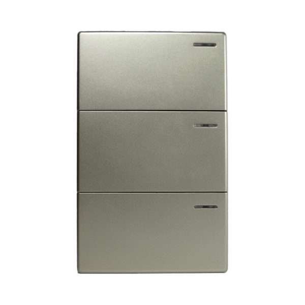 INTERRUPTOR TRIPLE 10A 125/250V CHAMPAGNE OPTIMUS