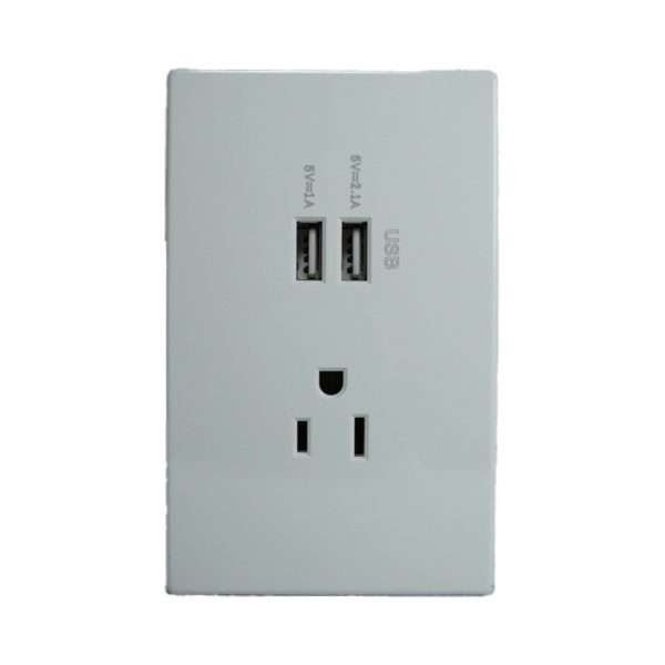 JACK 2XUSB (2.1A+1A) +TOMACO 15A BLANCO OPTIMUS