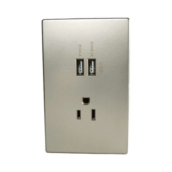 JACK 2XUSB (2.1A+1A) +TOMACO 15A CHAMPAGNE OPTIMUS