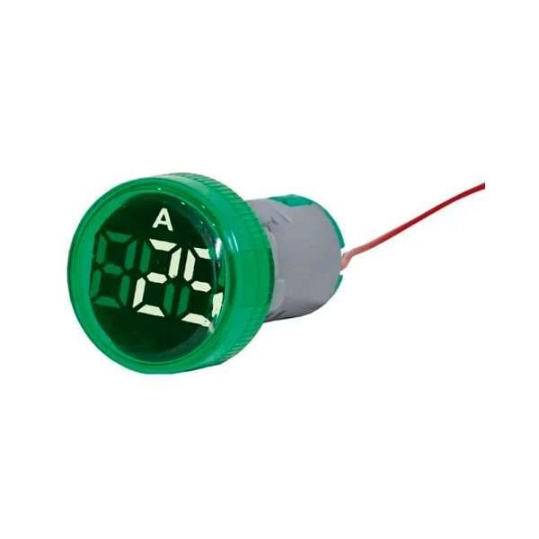 LUZ PILOTO AMPERIMETRO VERDE VOLTIO 22MM