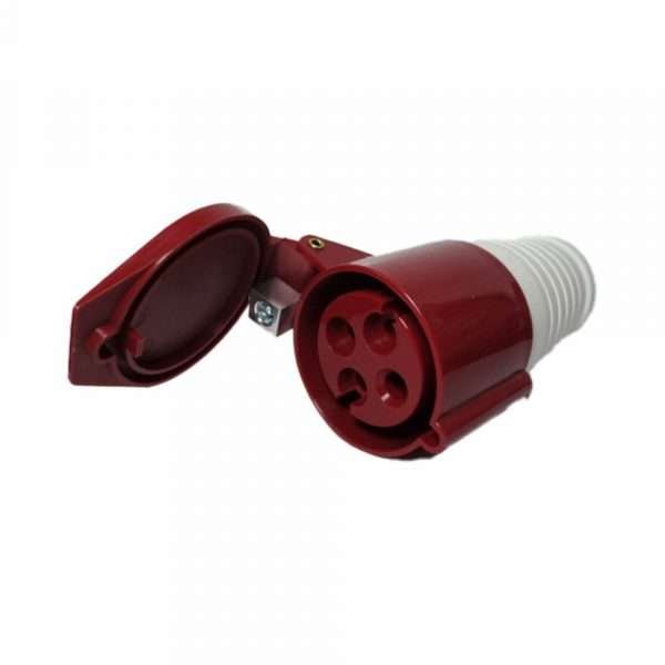 TOMA AEREA INDUSTRIAL ROJA IP 44 CNC 32A 3P+T 380V