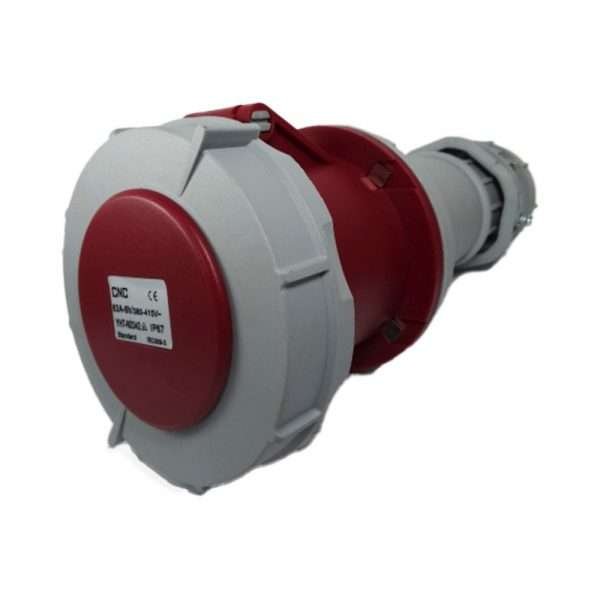 TOMA AEREO ROJO IP67 CNC 63A 3P+T 415V